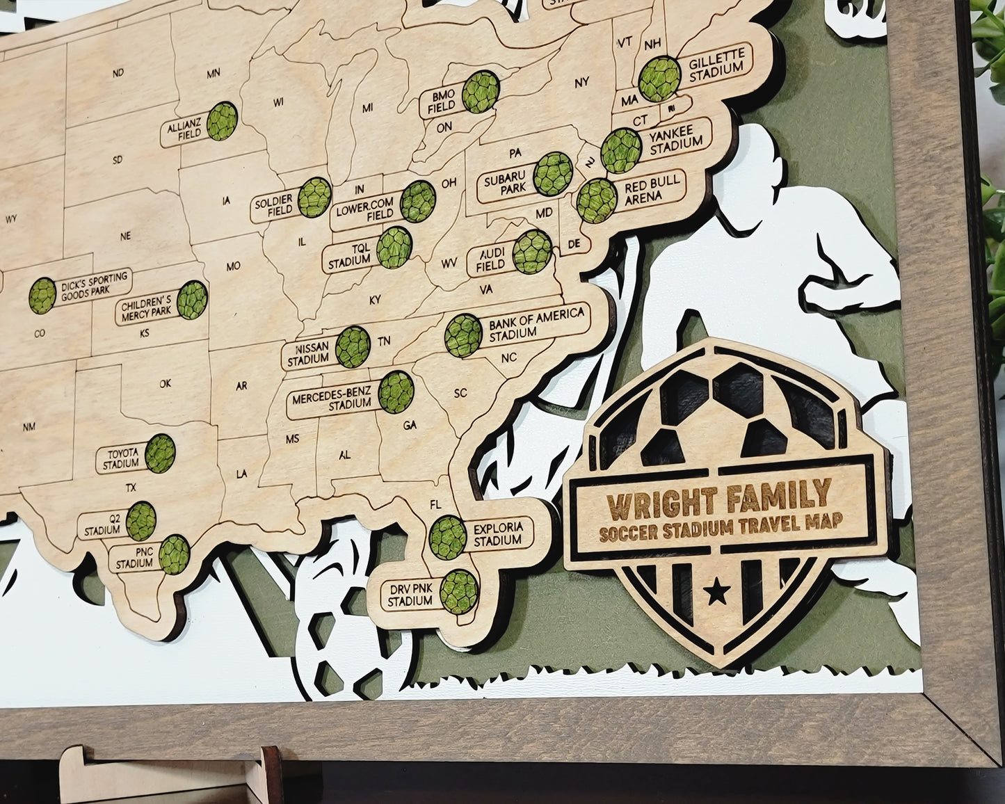 Professional Soccer Stadium Travel Map