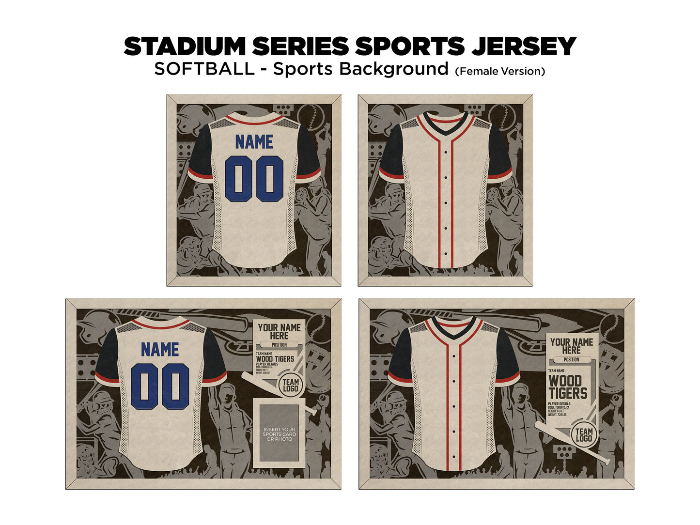 Softball Jersey Plaque