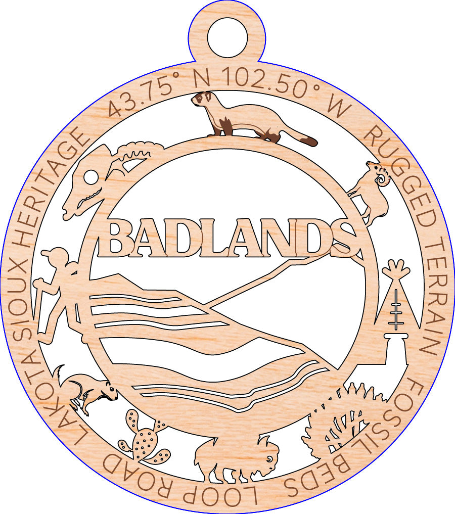 Badlands National Park Ornament (NP Retail Store)