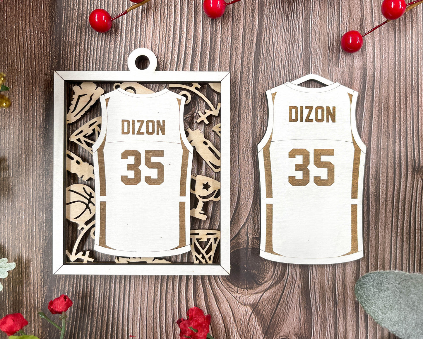 Basketball Jersey Ornaments