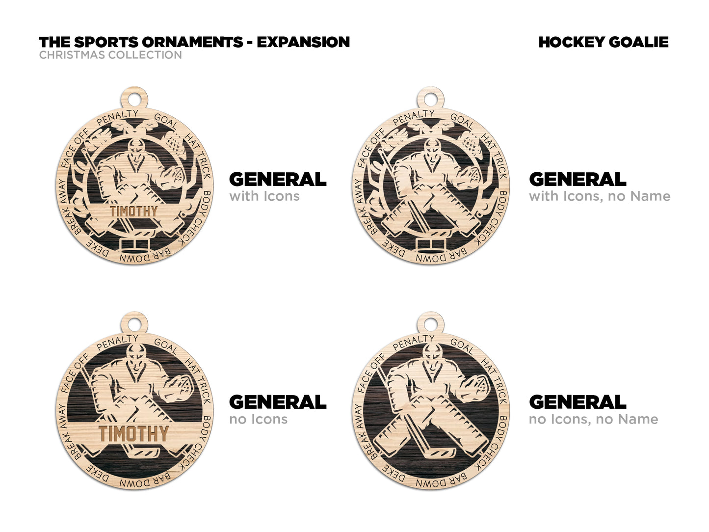 Hockey Goalie Ornament