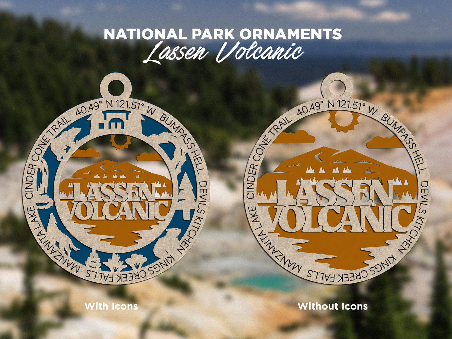 Lassen Volcanic National Park Ornament