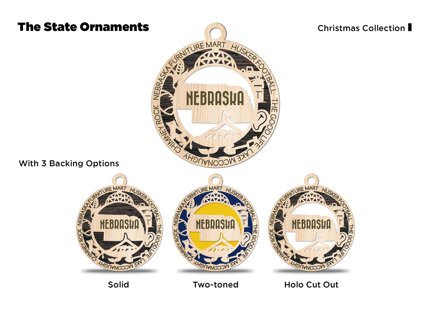 Nebraska Ornament