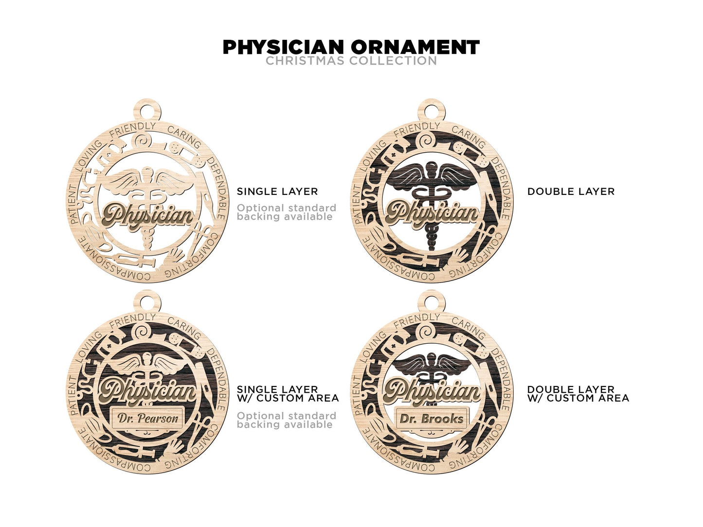 Physician Personalized Ornaments
