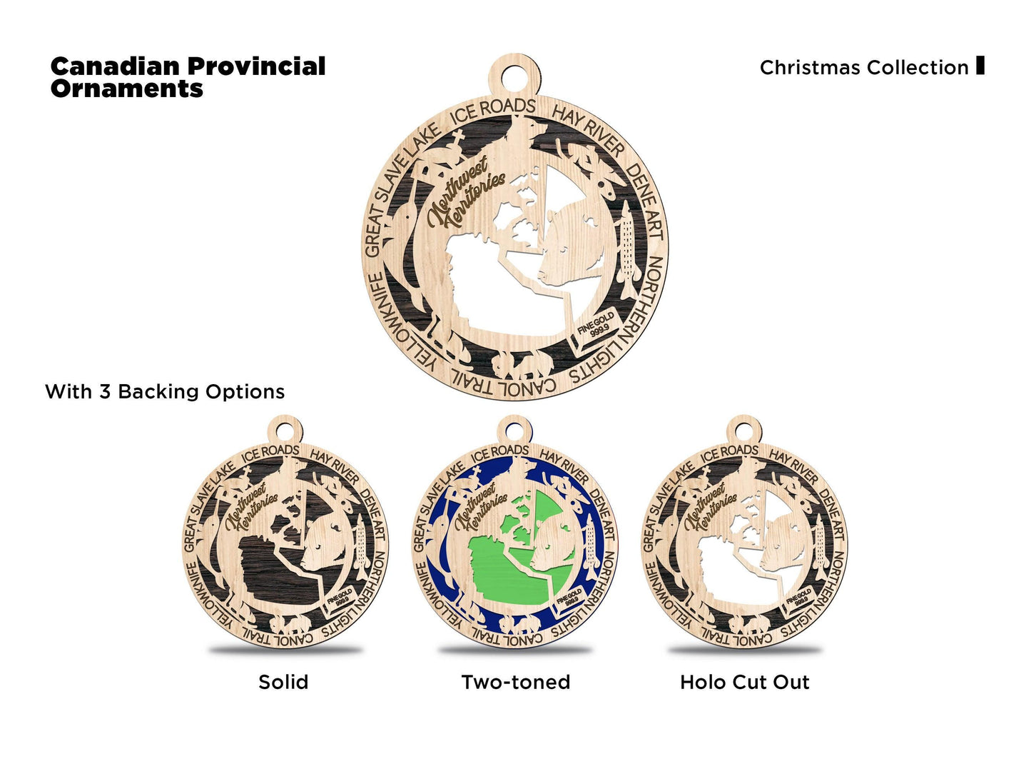 Northwest Territories Province Travel Ornaments