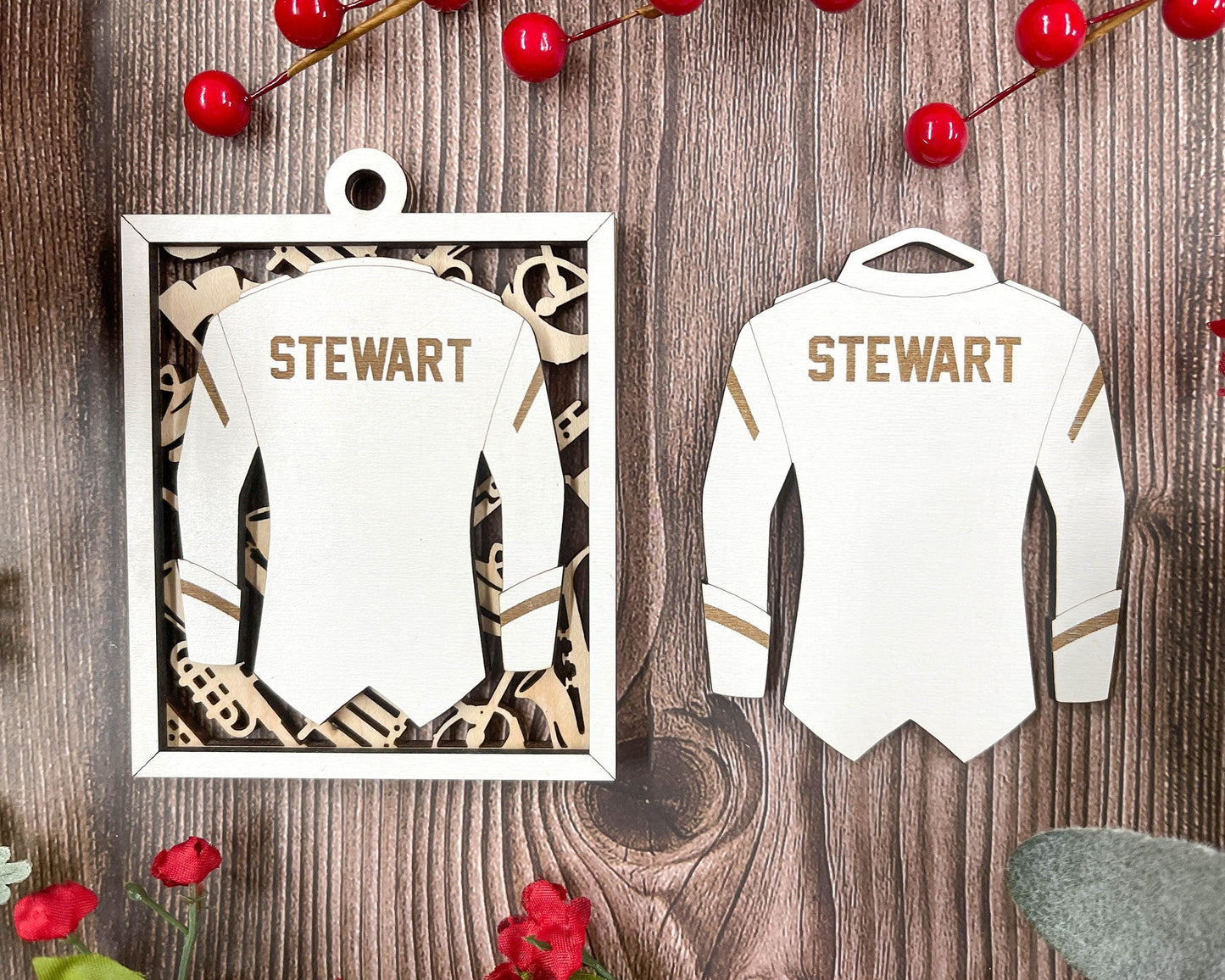 Marching Band Jersey Personalized Ornaments | Handcrafted | Wooden | Laser-Cut | Gift