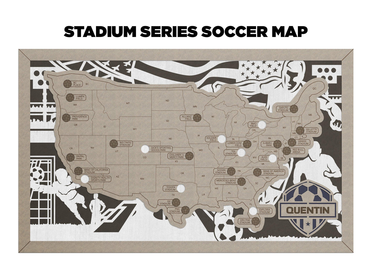 Professional Soccer Stadium Travel Maps