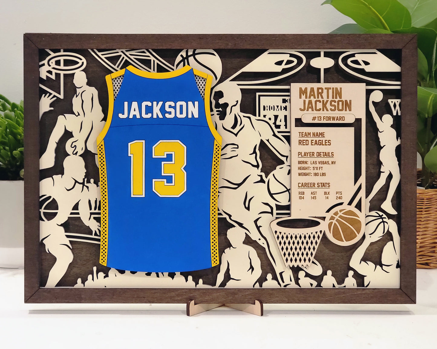 Basketball Jersey Plaque