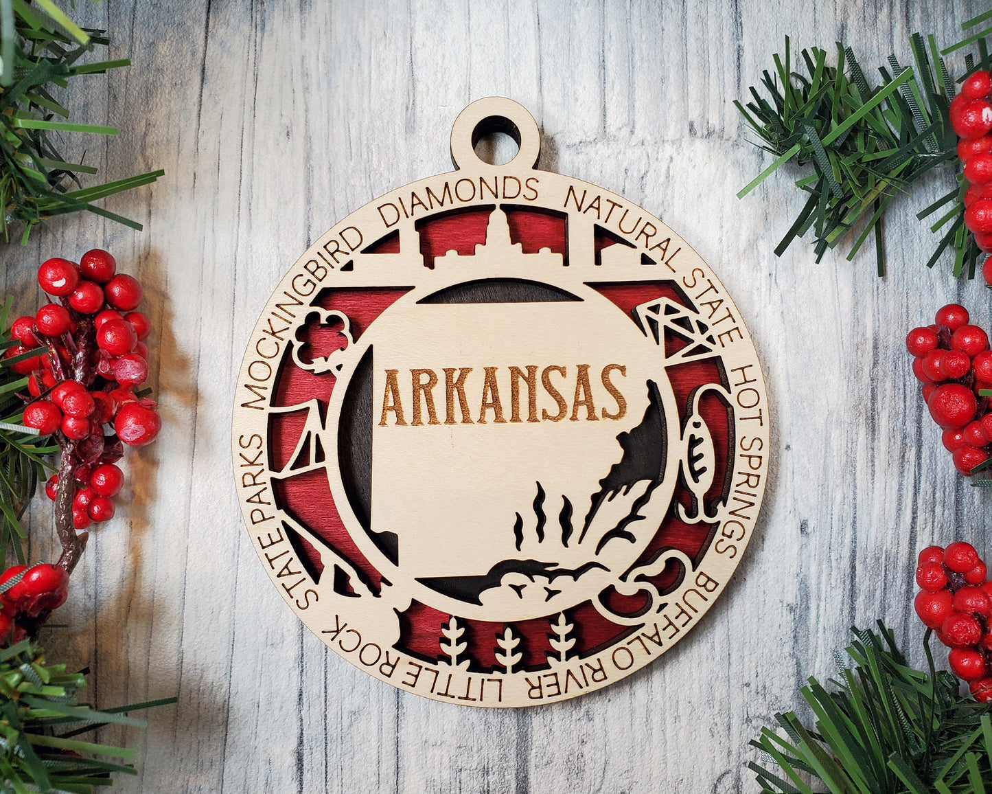 Arkansas Ornament