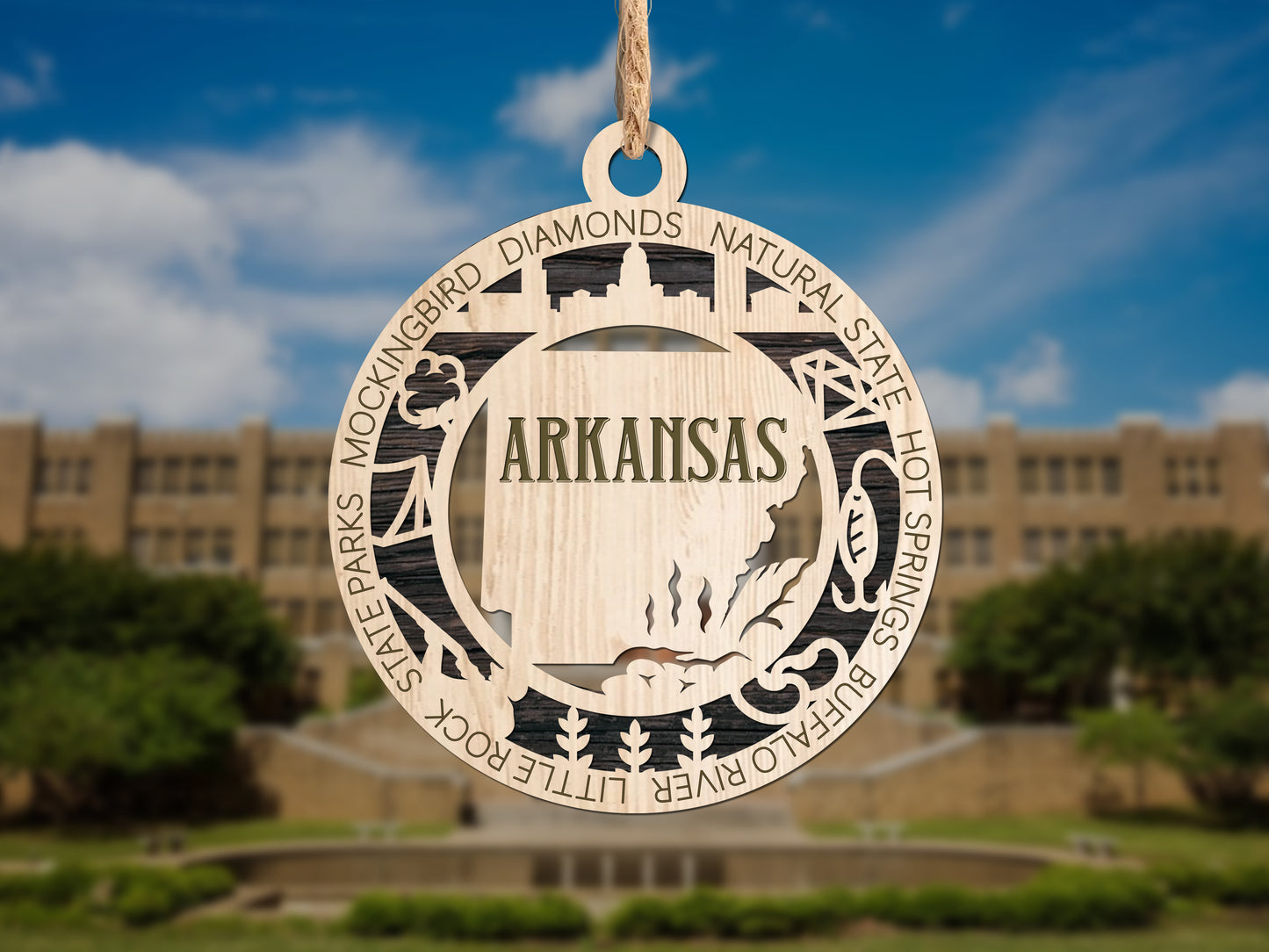 Arkansas Ornament