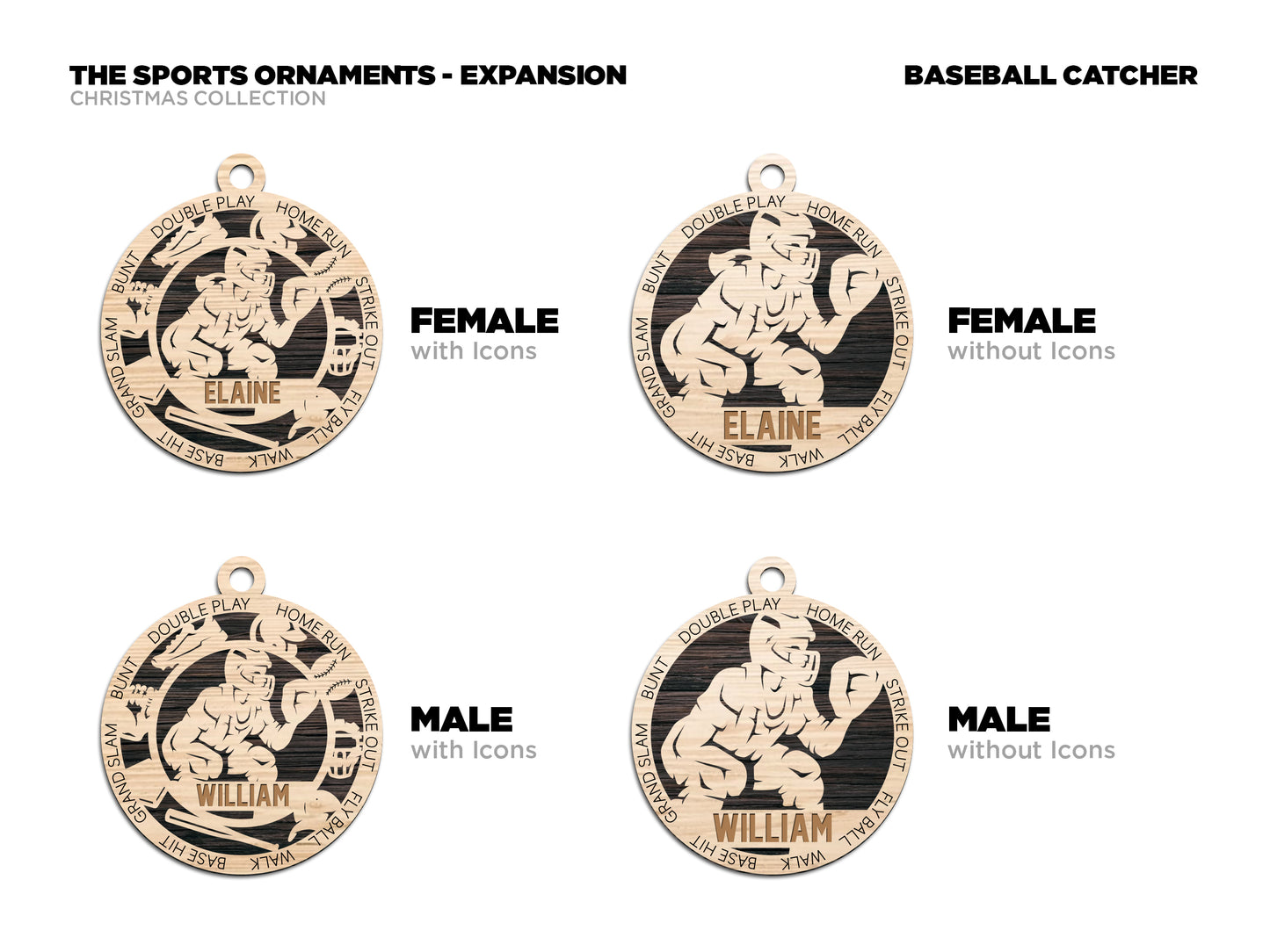 Softball Catcher Ornament