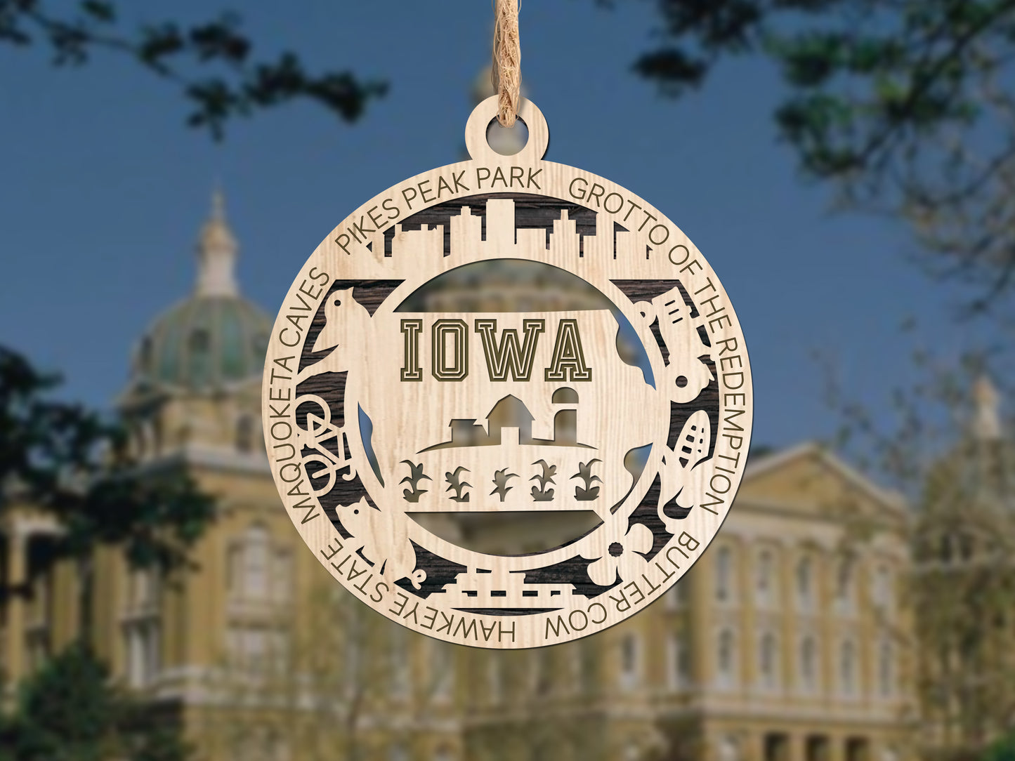 Iowa Ornament