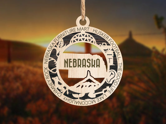 Nebraska Ornament