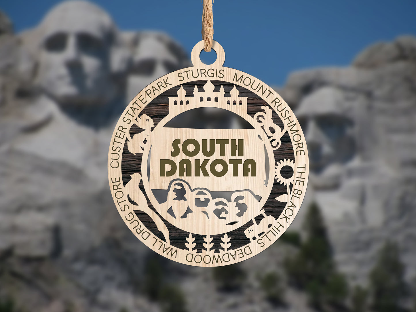 South Dakota Ornament