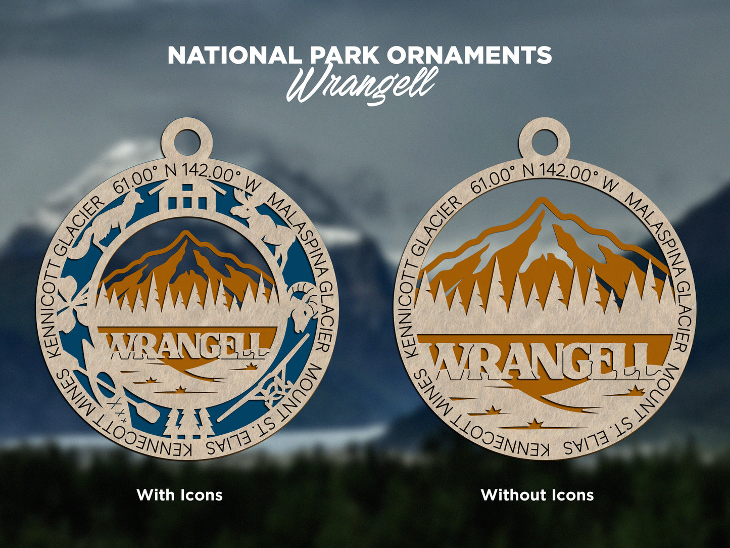 Wrangell - St Elias National Park Ornament