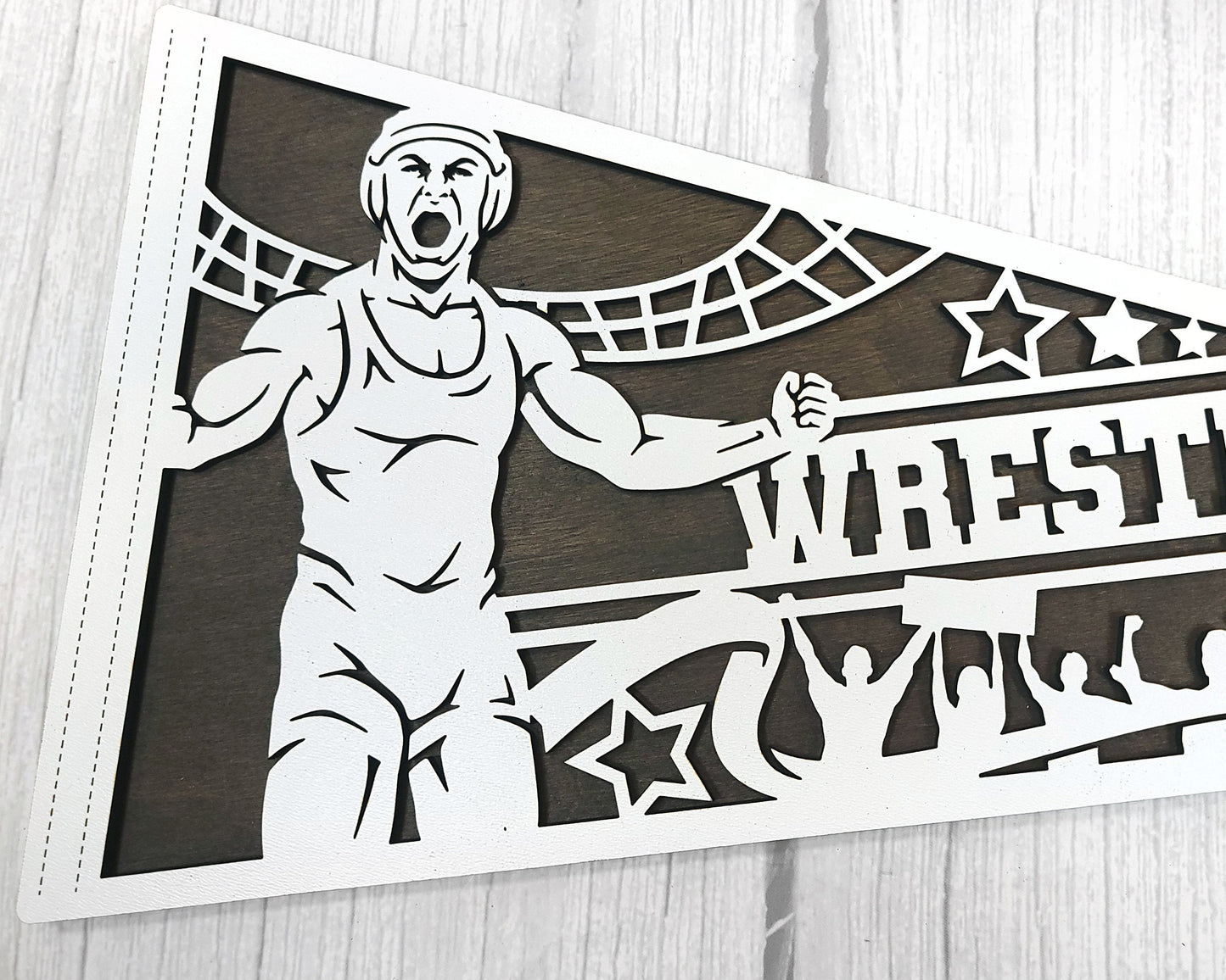 Wrestling Personalized Pennants