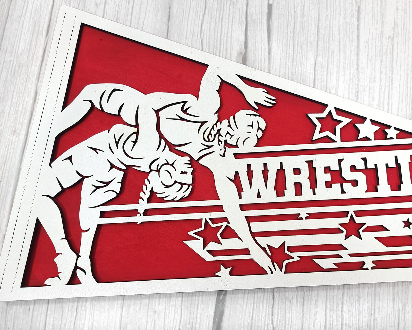 Wrestling Personalized Pennants