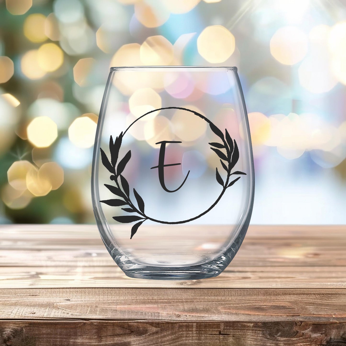 Custom Stemless Wine Glasses | Choose Your Own Image or Text | Personalized