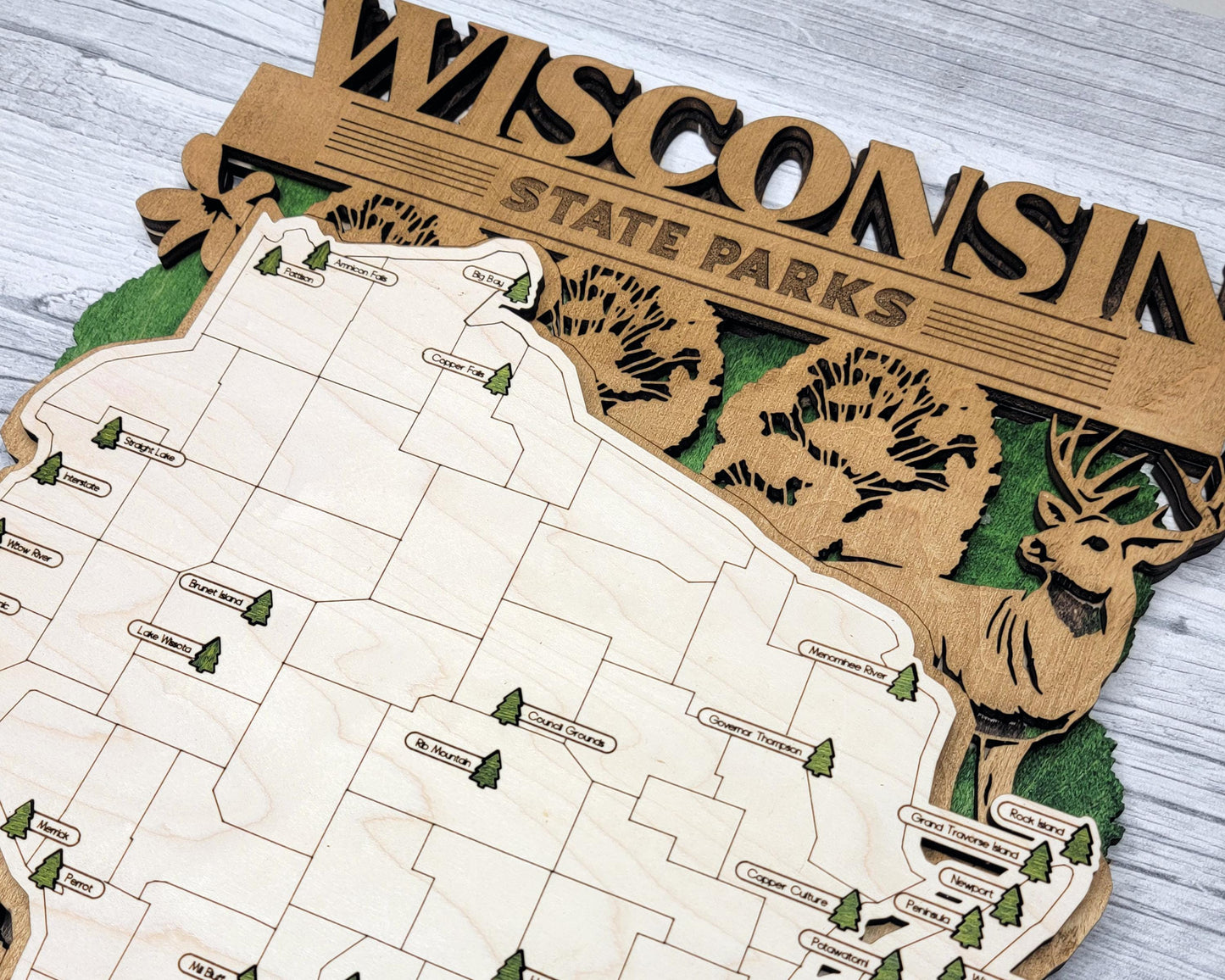 Wisconsin State Parks Travel Maps