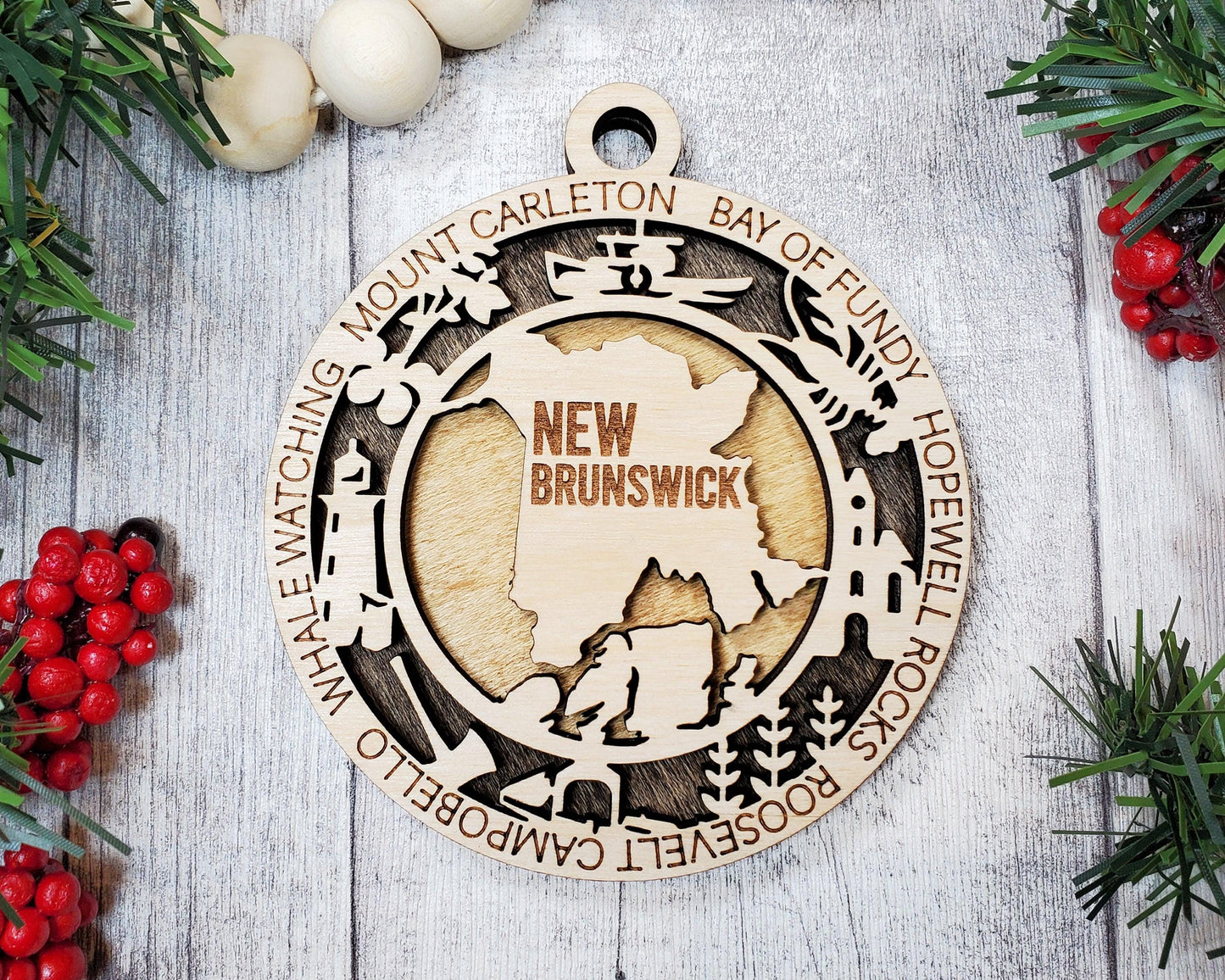 New Brunswick Province Travel Ornaments