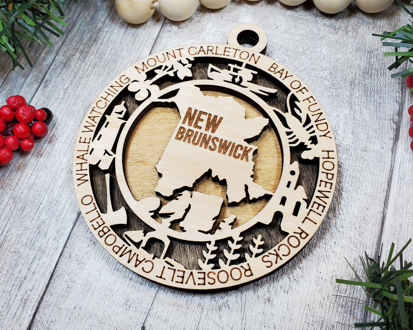 New Brunswick Province Travel Ornaments
