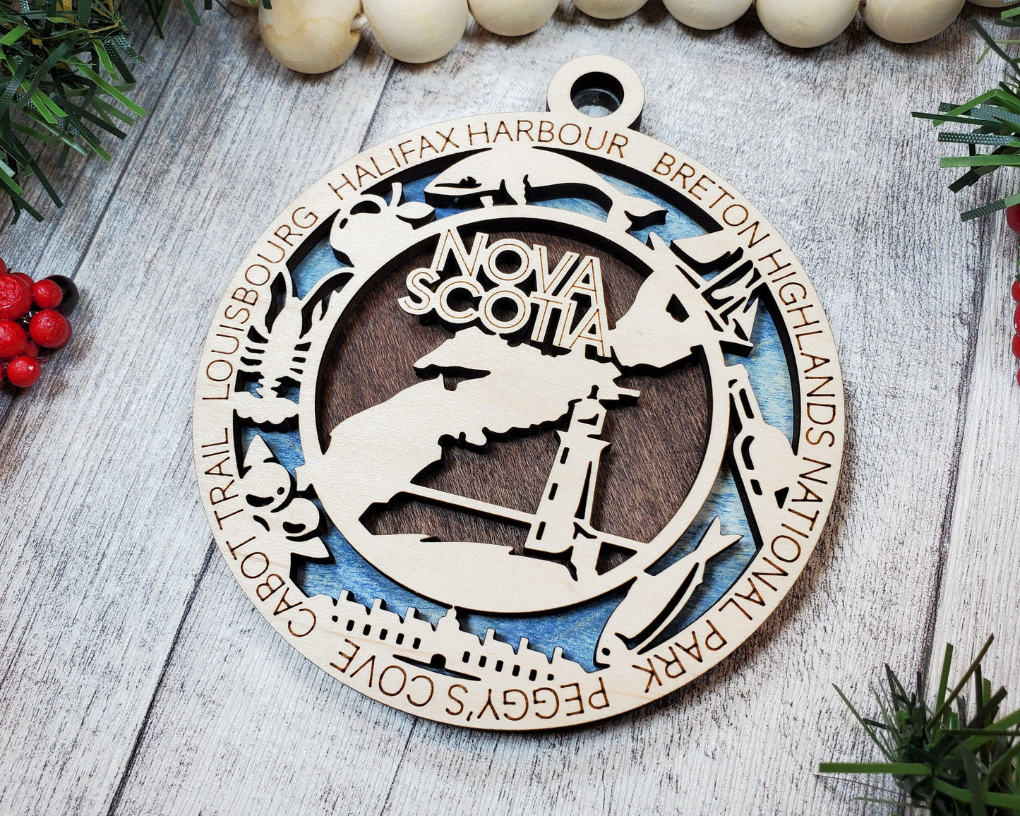 Nova Scotia Province Travel Ornaments