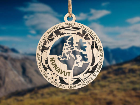 Nunavut Province Travel Ornaments