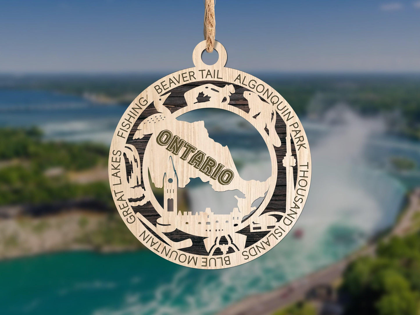 Ontario Province Travel Ornaments