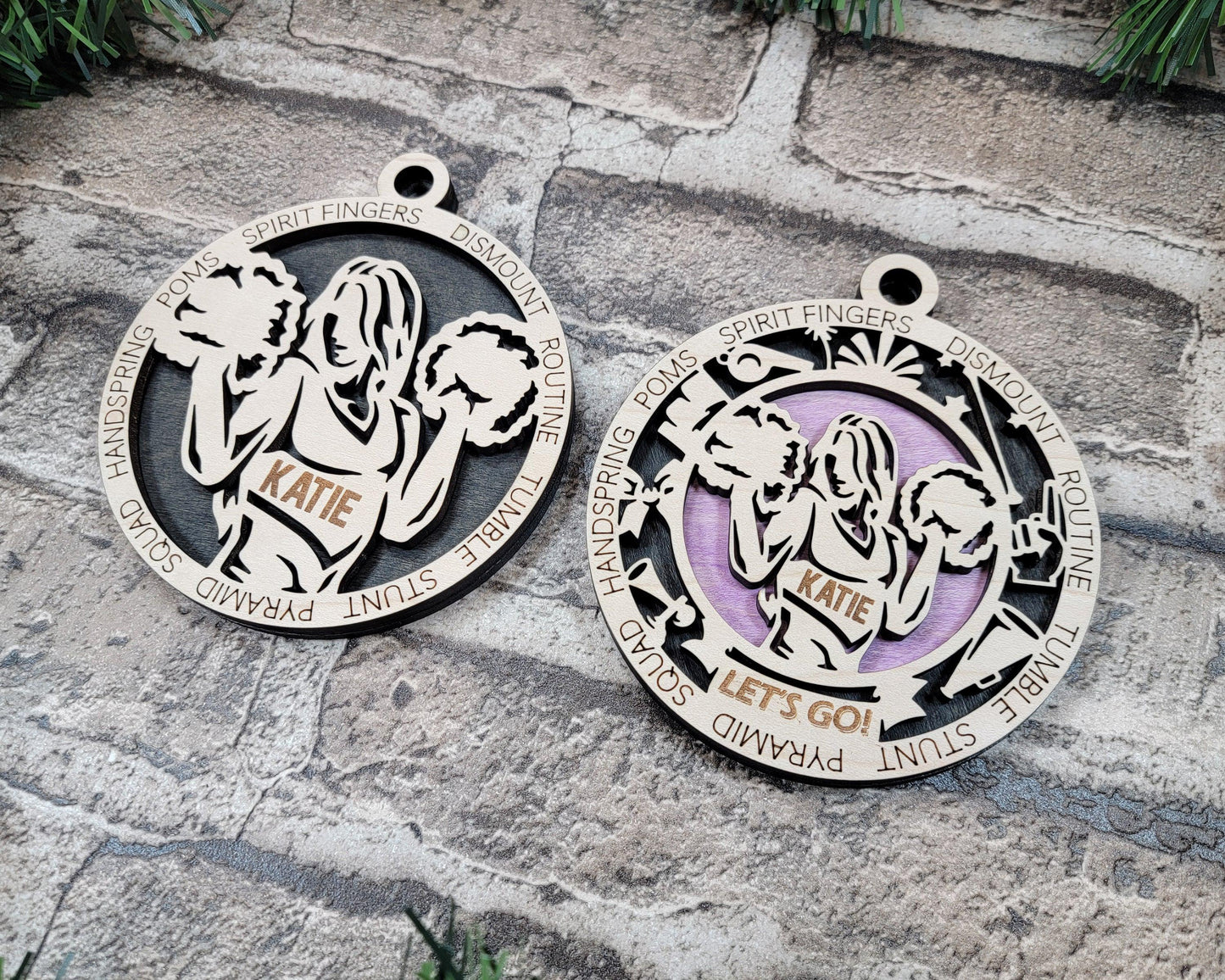 Cheer | Cheerleader | Cheerleading Personalized Ornaments