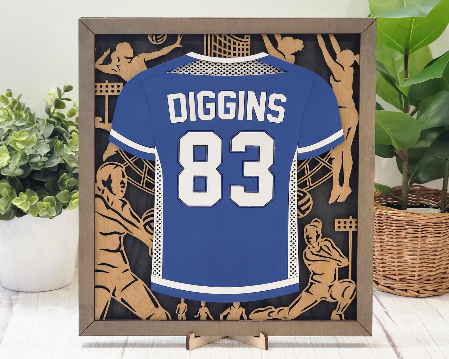 Volleyball Jersey Plaques Unique Grad or Senior Night Gift - Personalize with Player Name and Stats, Team Name, Number and Colors!