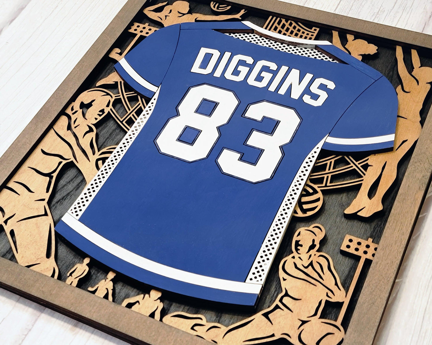 Volleyball Jersey Plaques Unique Grad or Senior Night Gift - Personalize with Player Name and Stats, Team Name, Number and Colors!