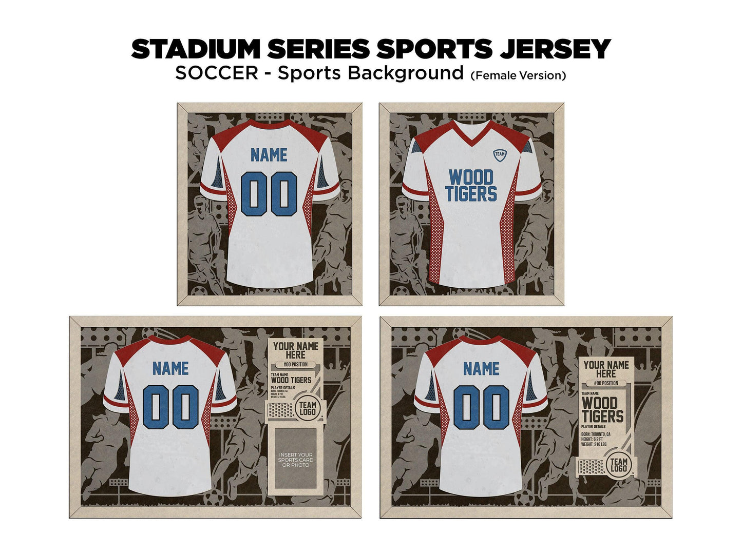 Soccer Jersey Plaques Unique Grad or Senior Night Gift - Personalize with Player Name and Stats, Team Name, Number and Colors!