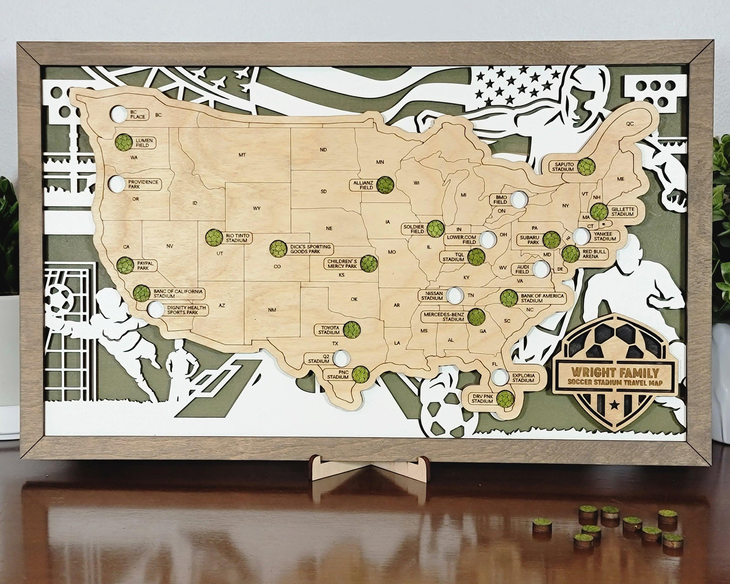 Professional Soccer Stadium Travel Maps