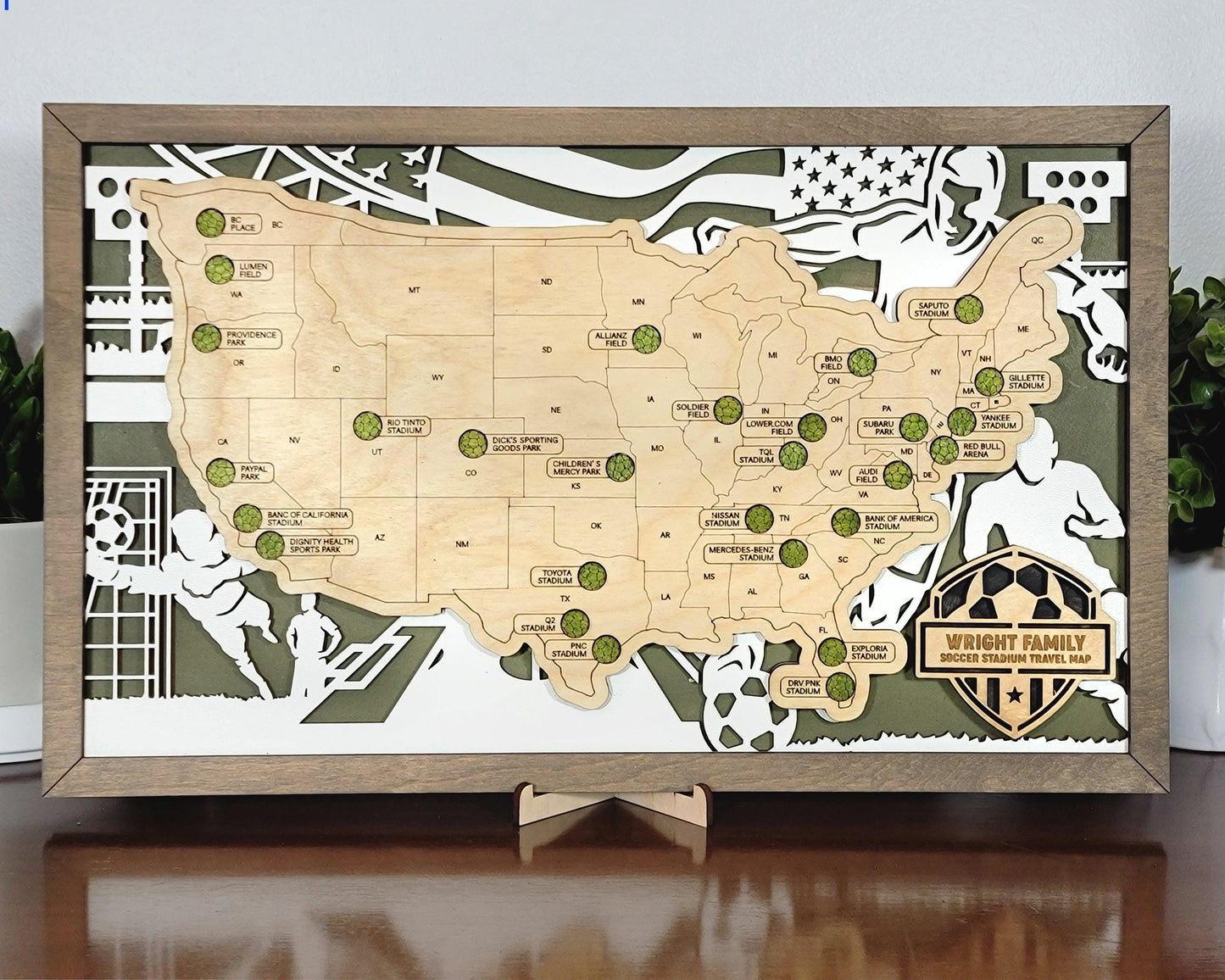 Professional Soccer Stadium Travel Maps