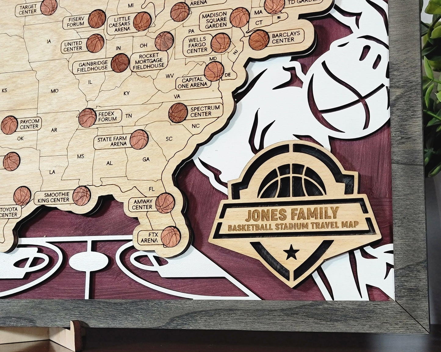 Professional Basketball Stadium Travel Maps