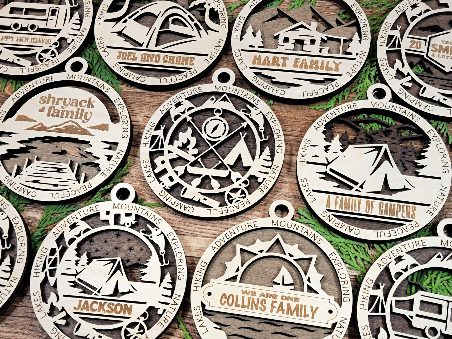 Great Explorer Ornaments | Handcrafted | Wooden | Laser-Cut | Gift