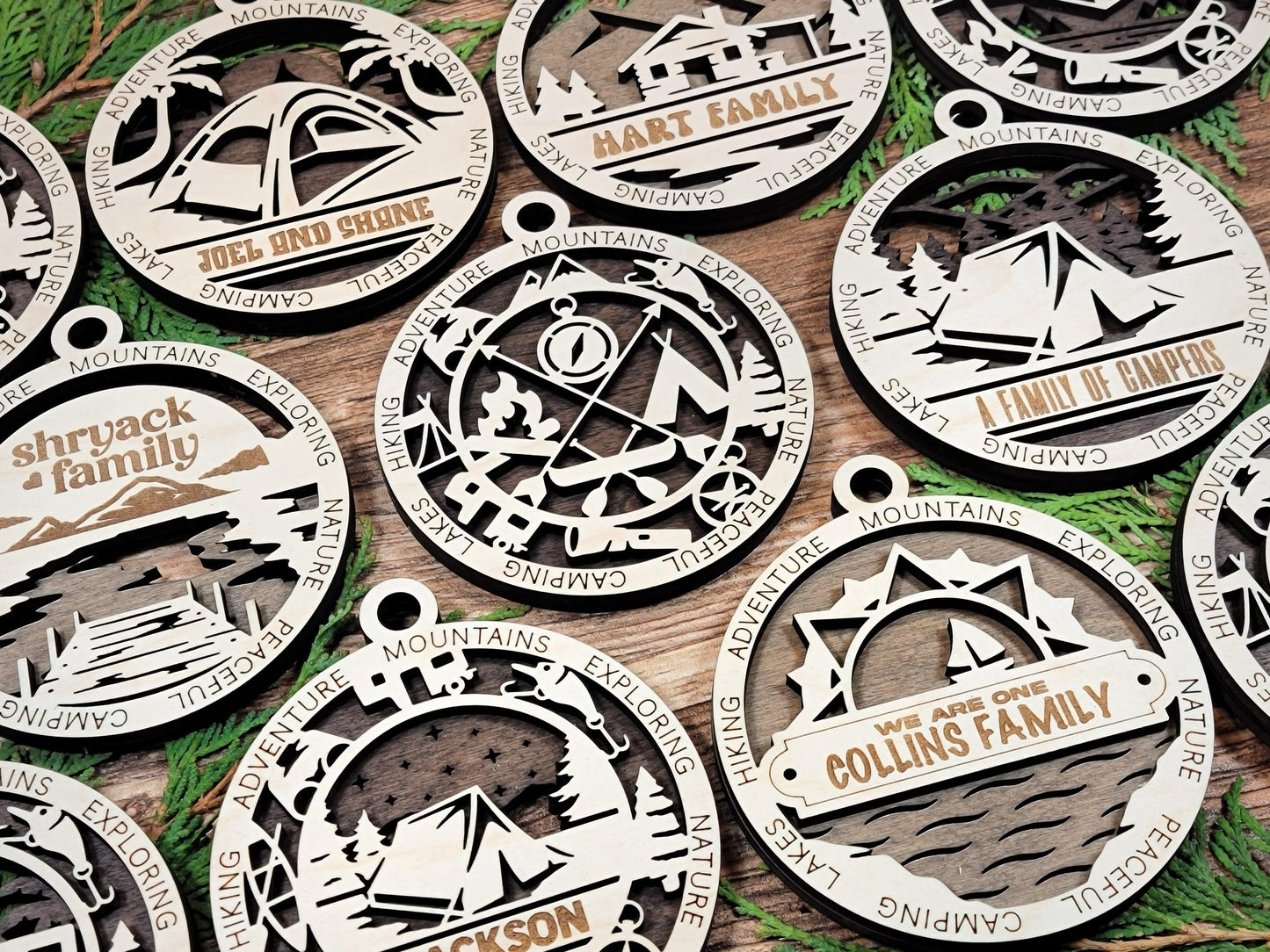 Great Explorer Ornaments | Handcrafted | Wooden | Laser-Cut | Gift