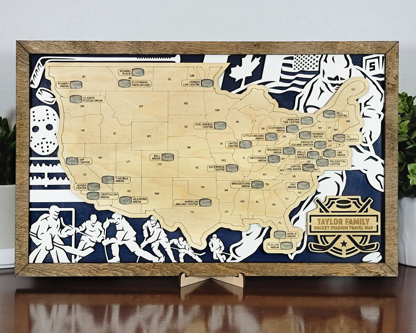 Professional Hockey Arena Travel Maps