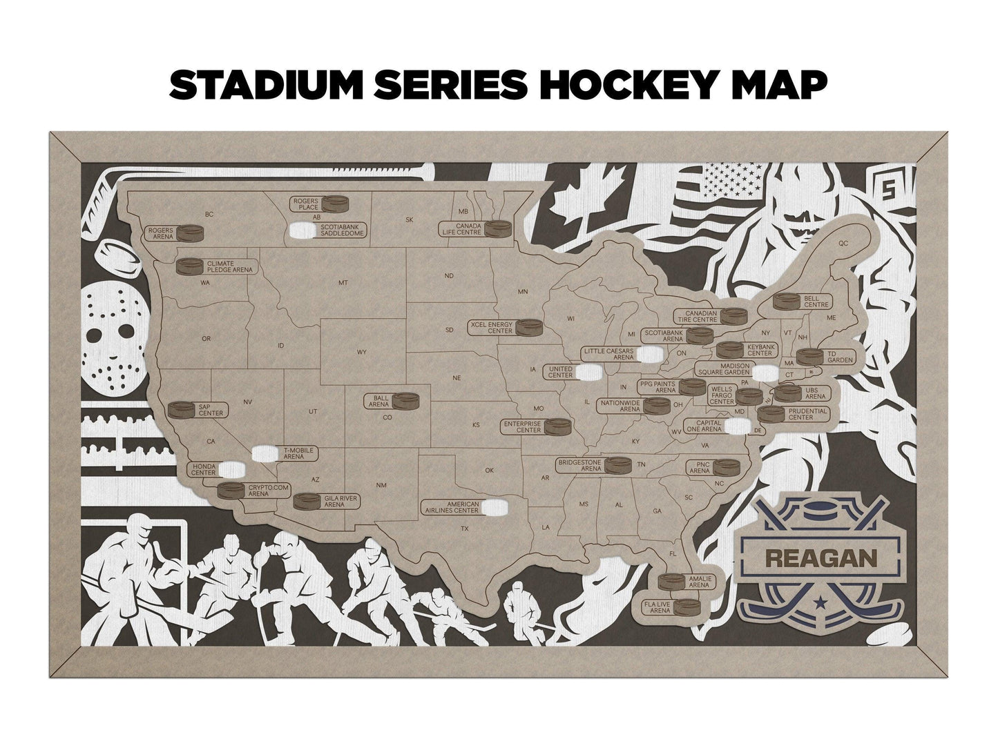 Professional Hockey Arena Travel Maps