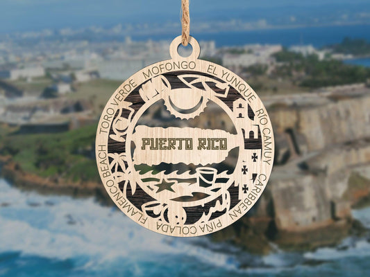 Puerto Rico US Territory Travel Ornaments
