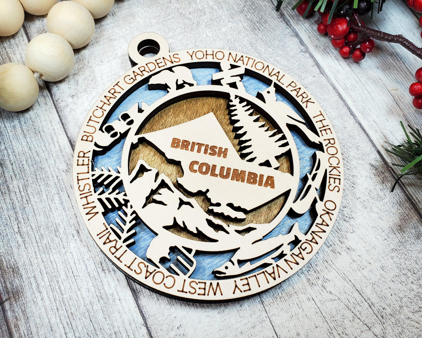 British Columbia Travel Ornaments