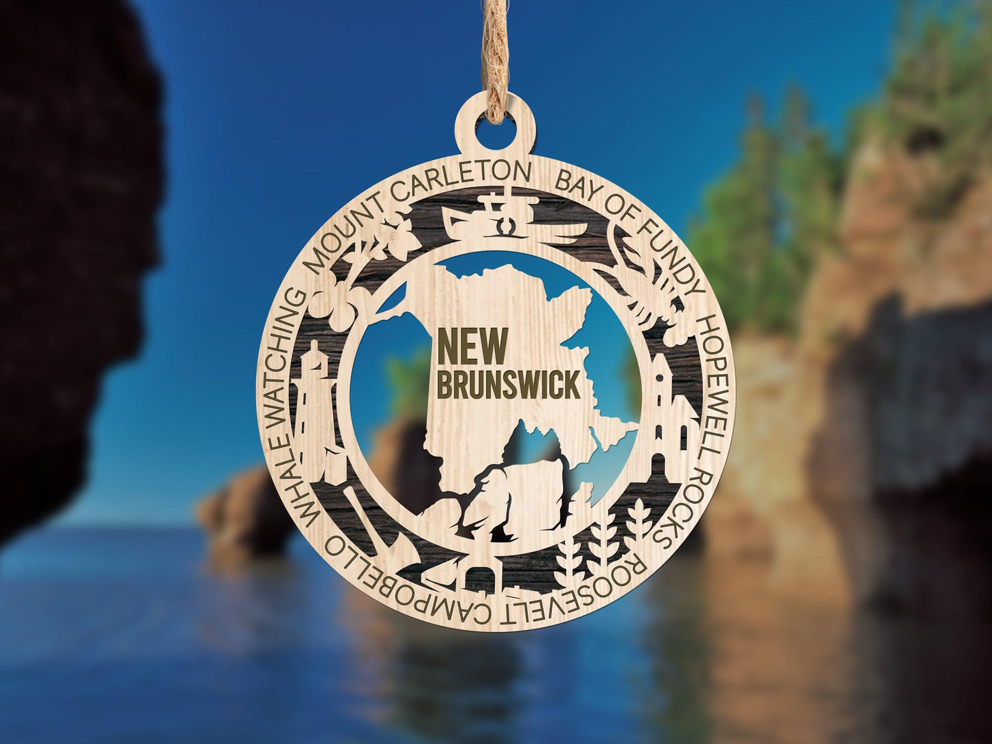 New Brunswick Province Travel Ornaments