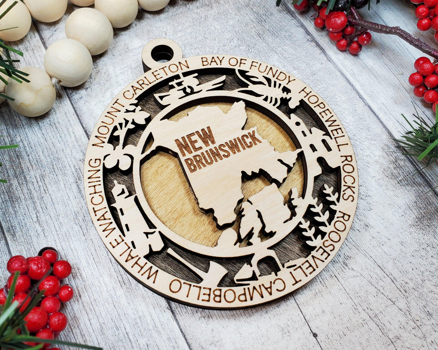 New Brunswick Province Travel Ornaments
