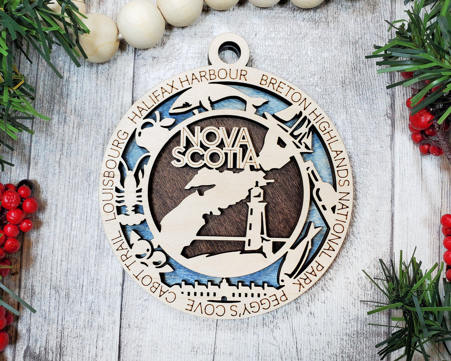 Nova Scotia Province Travel Ornaments