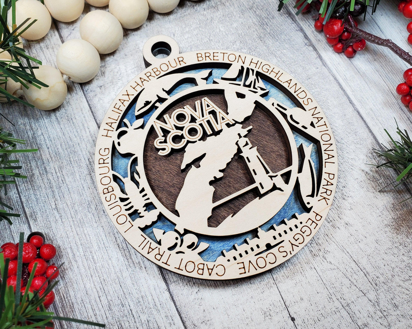 Nova Scotia Province Travel Ornaments