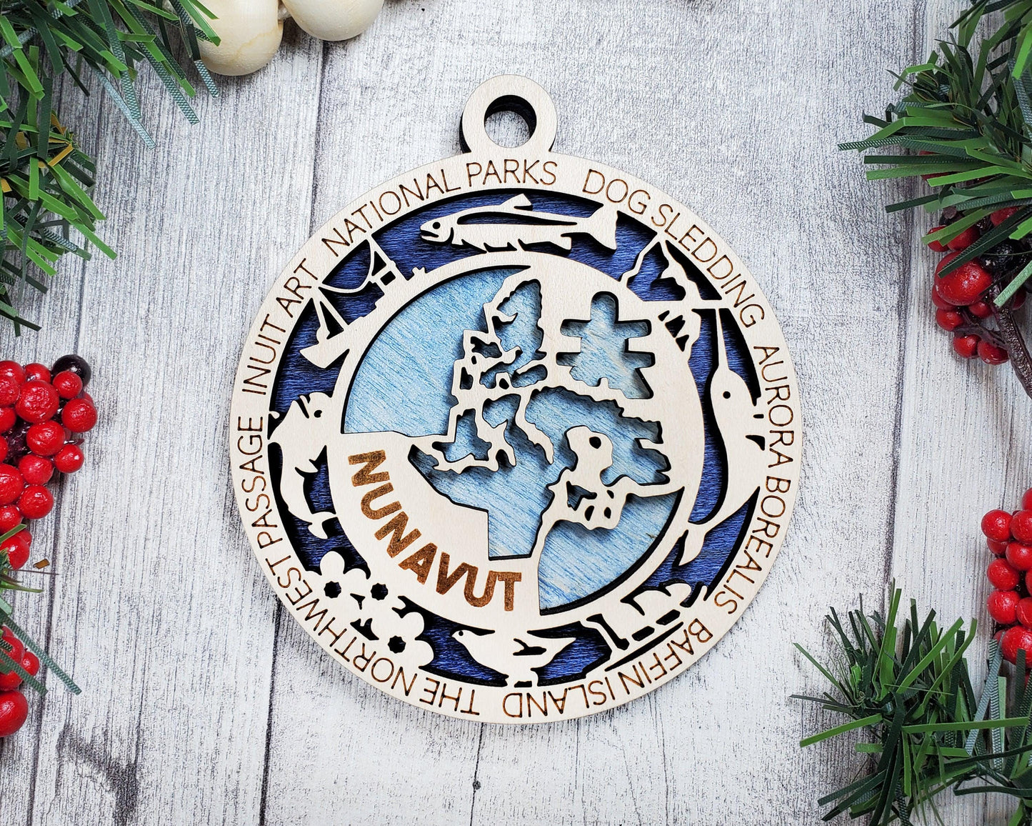 Nunavut Province Travel Ornaments