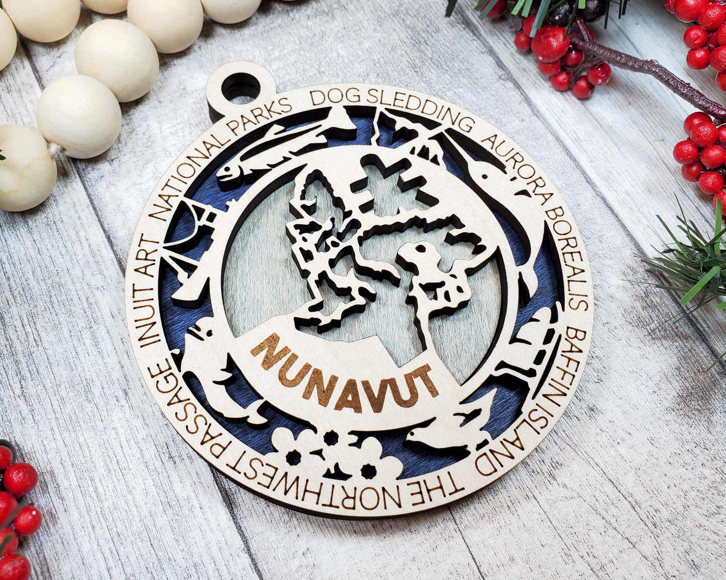 Nunavut Province Travel Ornaments