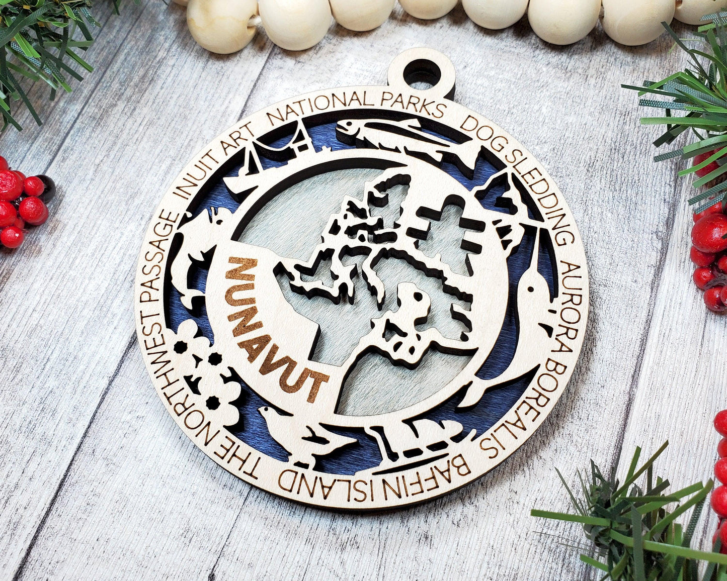 Nunavut Province Travel Ornaments