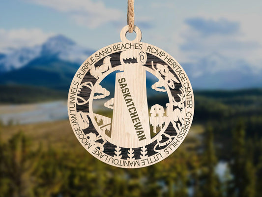 Saskatchewan Province Travel Ornaments