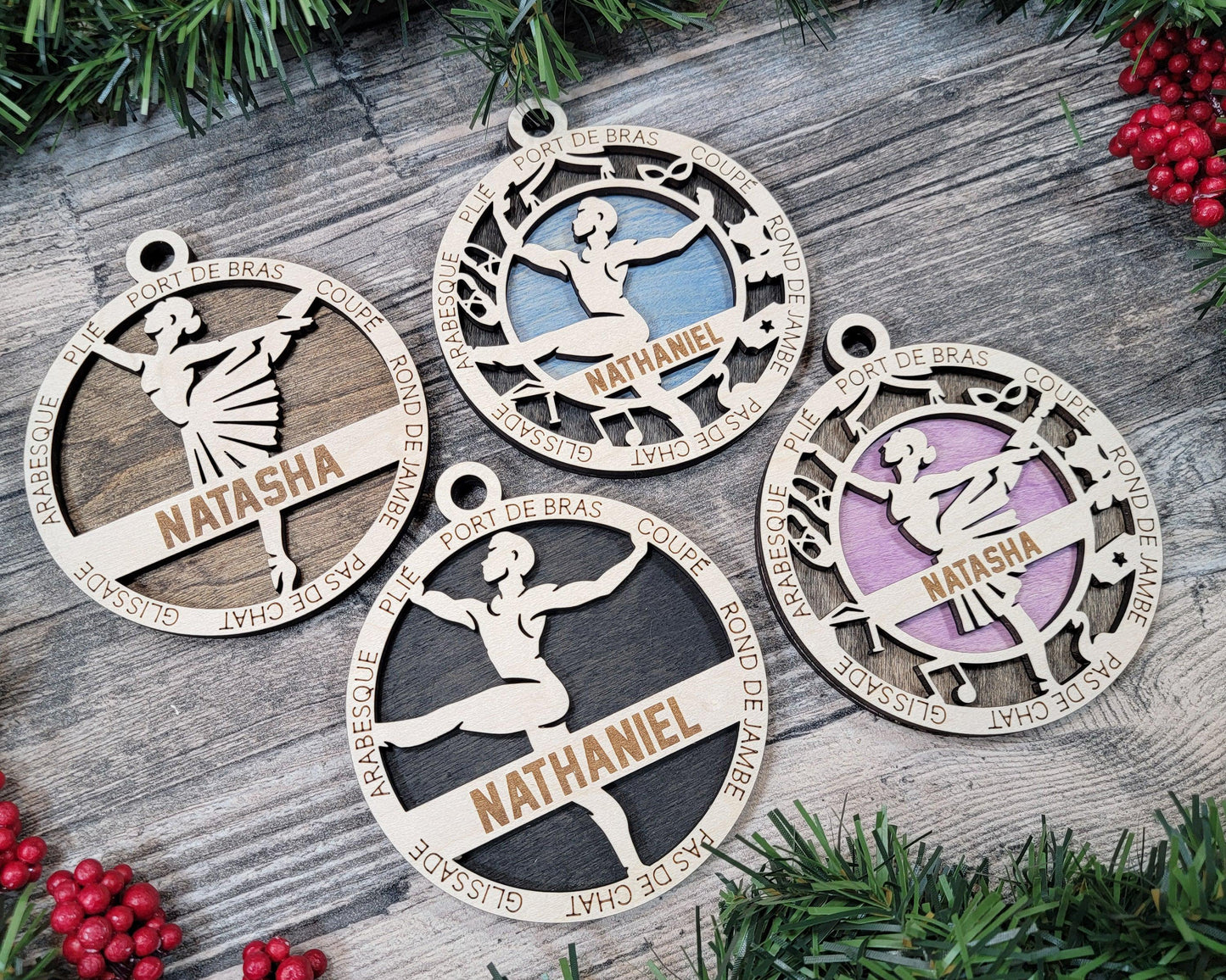 Ballet Dancer Personalized Ornaments